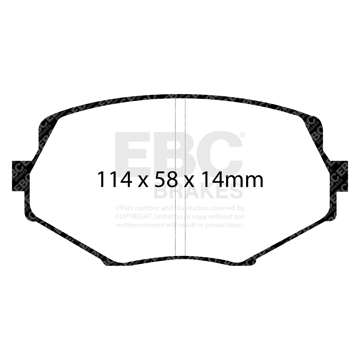 plăcuțe de frână ebc, ultimax oe , punte faţă, dp1002 plăcuțe de frână ebc, ultimax oe , punte faţă, dp1002