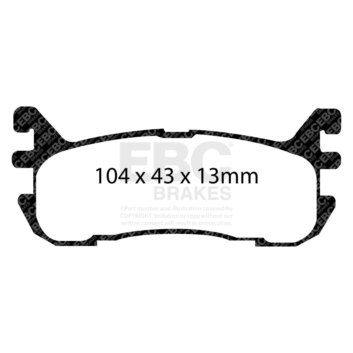 plăcuțe de frână ebc, ultimax oe , punte spate, dp1003 plăcuțe de frână ebc, ultimax oe , punte spate, dp1003