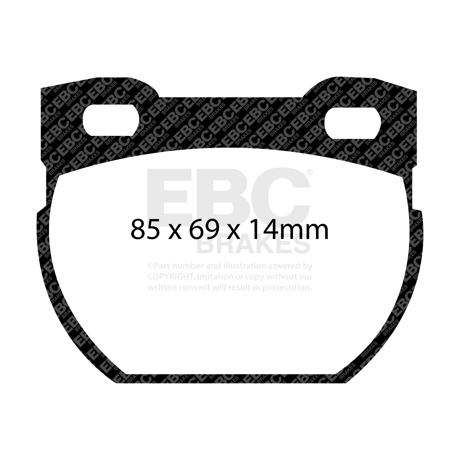 plăcuțe de frână ebc, ultimax oe , punte spate, dp1033 plăcuțe de frână ebc, ultimax oe , punte spate, dp1033