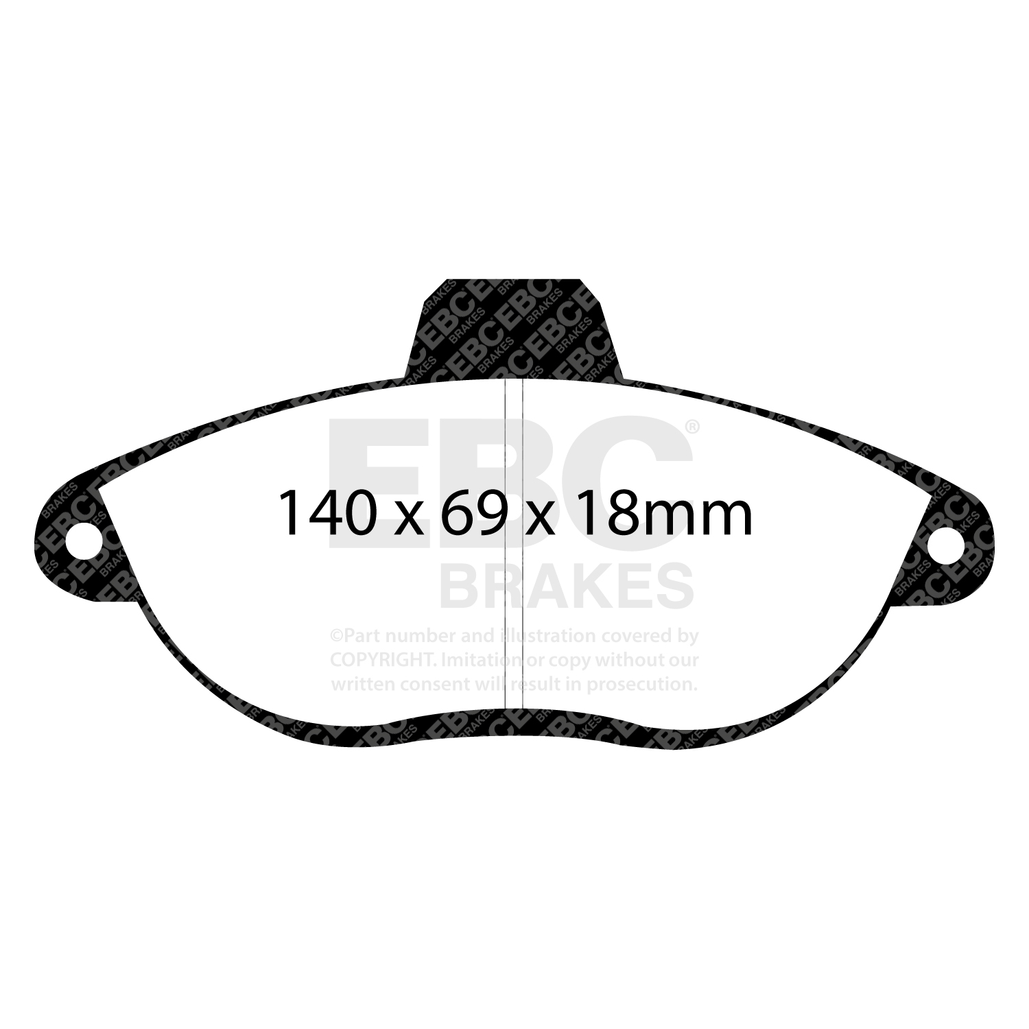 plăcuțe de frână ebc, ultimax oe , punte faţă, dp1053 plăcuțe de frână ebc, ultimax oe , punte faţă, dp1053