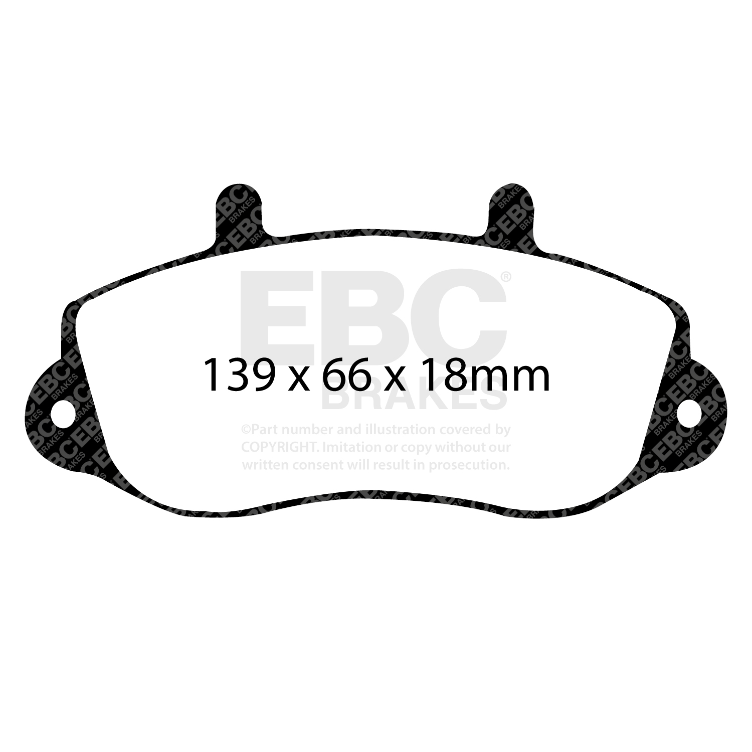 plăcuțe de frână ebc, ultimax oe , punte faţă, dp1182 plăcuțe de frână ebc, ultimax oe , punte faţă, dp1182