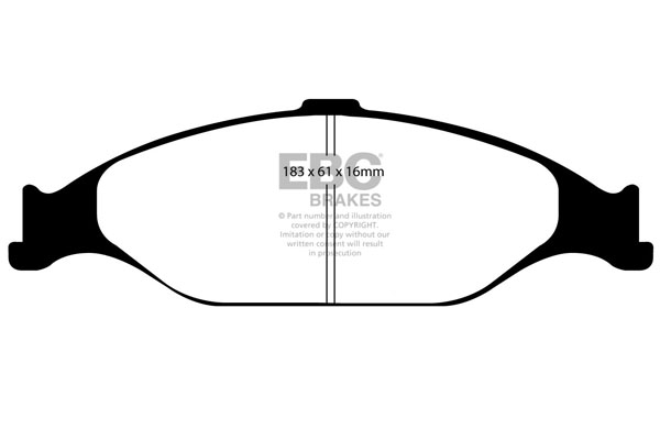 plăcuțe de frână ebc, ultimax oe , punte faţă, dp1242 plăcuțe de frână ebc, ultimax oe , punte faţă, dp1242