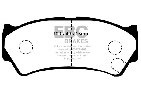 plăcuțe de frână ebc, ultimax oe , punte faţă, dp1299 plăcuțe de frână ebc, ultimax oe , punte faţă, dp1299