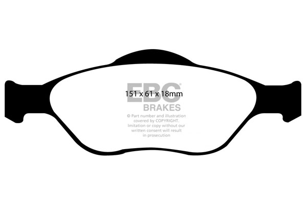 plăcuțe de frână ebc, ultimax oe , punte faţă, dp1320 plăcuțe de frână ebc, ultimax oe , punte faţă, dp1320