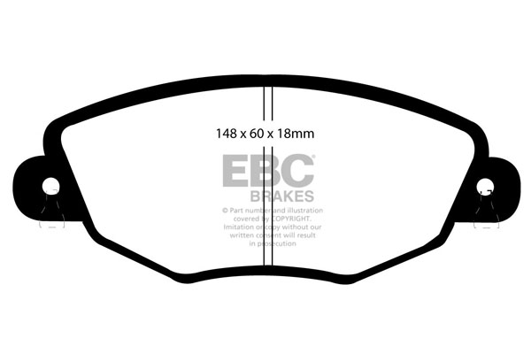 plăcuțe de frână ebc, ultimax oe , punte faţă, dp1322 plăcuțe de frână ebc, ultimax oe , punte faţă, dp1322