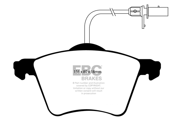 plăcuțe de frână ebc, ultimax oe , punte faţă, dp1368 plăcuțe de frână ebc, ultimax oe , punte faţă, dp1368