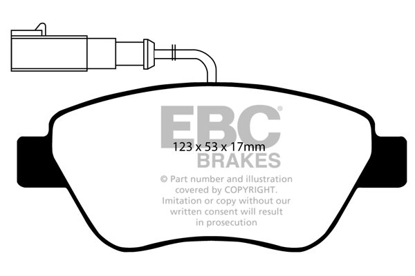 plăcuțe de frână ebc, ultimax oe , punte faţă, dp1384 plăcuțe de frână ebc, ultimax oe , punte faţă, dp1384