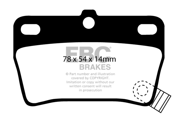 plăcuțe de frână ebc, ultimax oe , punte spate, dp1403 plăcuțe de frână ebc, ultimax oe , punte spate, dp1403
