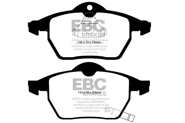 plăcuțe de frână ebc, ultimax oe , punte faţă, dp1443 plăcuțe de frână ebc, ultimax oe , punte faţă, dp1443