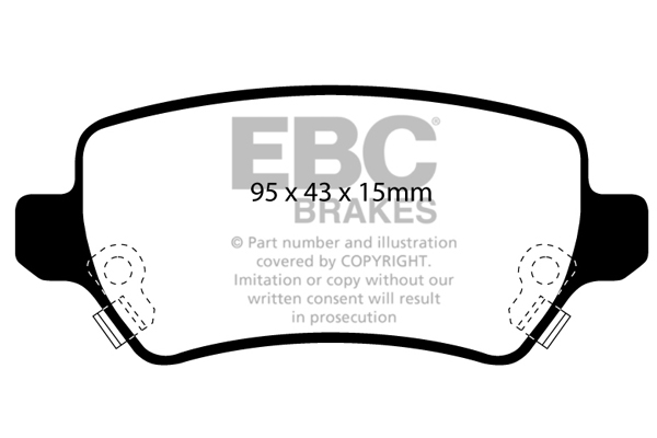 plăcuțe de frână ebc, ultimax oe , punte spate, dp1447 plăcuțe de frână ebc, ultimax oe , punte spate, dp1447