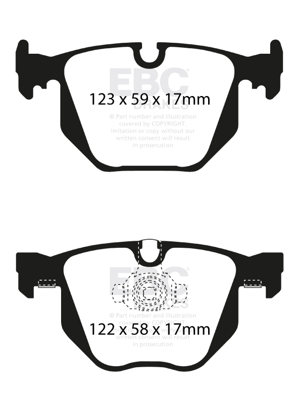 plăcuțe de frână ebc, ultimax oe , punte spate, dp1450 plăcuțe de frână ebc, ultimax oe , punte spate, dp1450