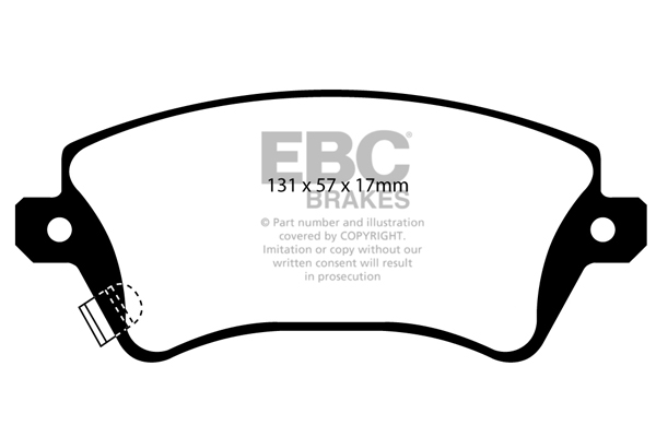 plăcuțe de frână ebc, ultimax oe , punte faţă, dp1457 plăcuțe de frână ebc, ultimax oe , punte faţă, dp1457