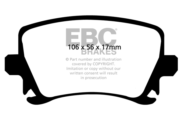 plăcuțe de frână ebc, ultimax oe , punte spate, dp1518 plăcuțe de frână ebc, ultimax oe , punte spate, dp1518