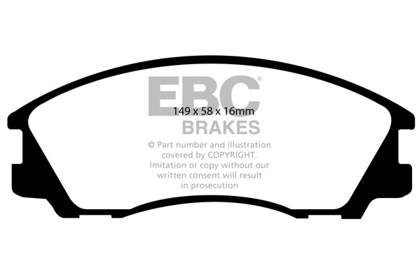 plăcuțe de frână ebc, ultimax oe , punte faţă, dp1531 plăcuțe de frână ebc, ultimax oe , punte faţă, dp1531