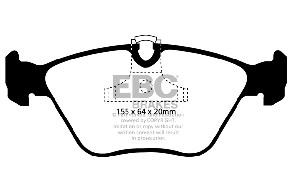 plăcuțe de frână ebc, ultimax oe , punte faţă, dp1552 plăcuțe de frână ebc, ultimax oe , punte faţă, dp1552