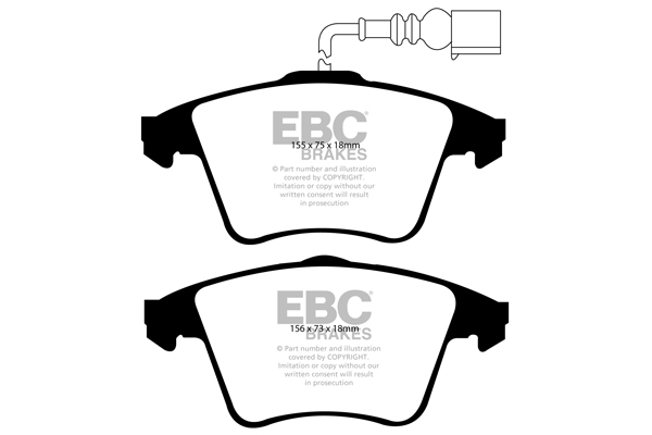 plăcuțe de frână ebc, ultimax oe , punte faţă, dp1556 plăcuțe de frână ebc, ultimax oe , punte faţă, dp1556