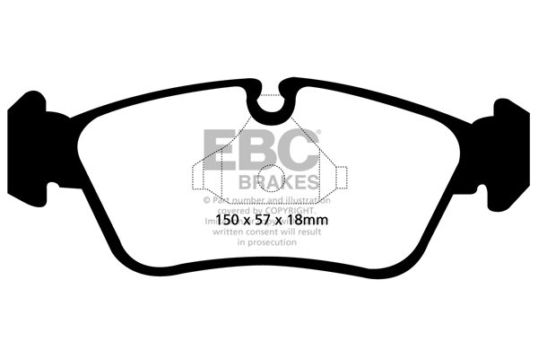plăcuțe de frână ebc, ultimax oe , punte faţă, dp1587 plăcuțe de frână ebc, ultimax oe , punte faţă, dp1587