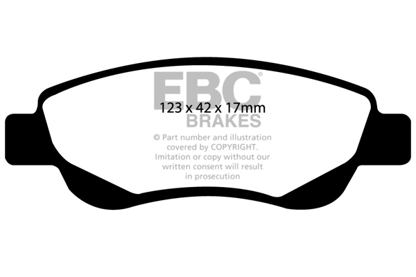 plăcuțe de frână ebc, ultimax oe , punte faţă, dp1597 plăcuțe de frână ebc, ultimax oe , punte faţă, dp1597