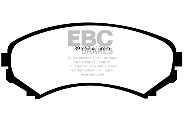 plăcuțe de frână ebc, ultimax oe , punte faţă, dp1619 plăcuțe de frână ebc, ultimax oe , punte faţă, dp1619