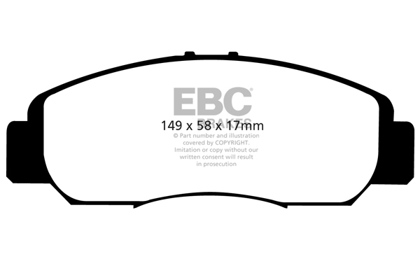 plăcuțe de frână ebc, ultimax oe , punte faţă, dp1669 plăcuțe de frână ebc, ultimax oe , punte faţă, dp1669