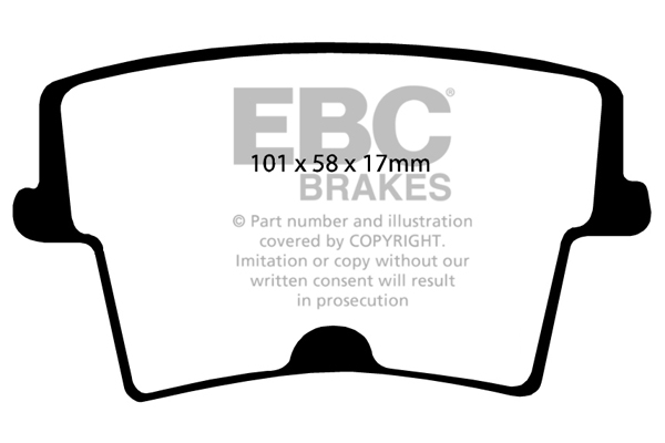 plăcuțe de frână ebc, ultimax oe , punte spate, dp1722 plăcuțe de frână ebc, ultimax oe , punte spate, dp1722
