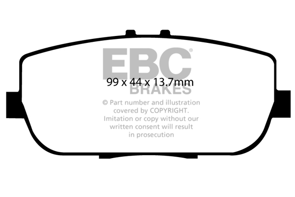 plăcuțe de frână ebc, ultimax oe , punte spate, dp1775 plăcuțe de frână ebc, ultimax oe , punte spate, dp1775