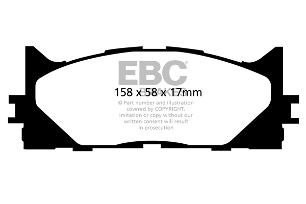 plăcuțe de frână ebc, ultimax oe , punte faţă, dp1790 plăcuțe de frână ebc, ultimax oe , punte faţă, dp1790