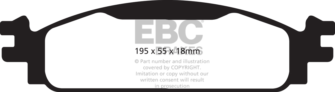 plăcuțe de frână ebc, ultimax oe , punte faţă, dp1825 plăcuțe de frână ebc, ultimax oe , punte faţă, dp1825
