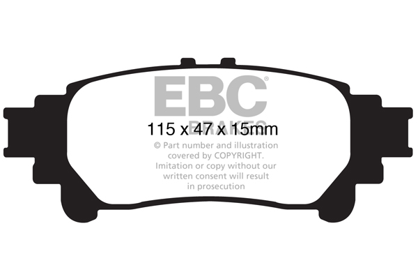 plăcuțe de frână ebc, ultimax oe , punte spate, dp1850 plăcuțe de frână ebc, ultimax oe , punte spate, dp1850
