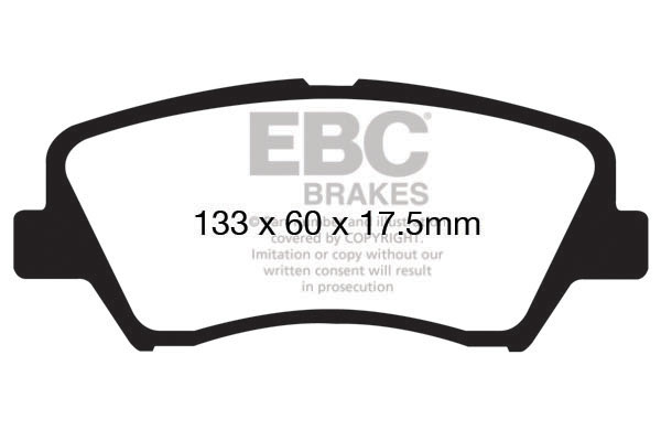 plăcuțe de frână ebc, ultimax oe , punte faţă, dp1874 plăcuțe de frână ebc, ultimax oe , punte faţă, dp1874
