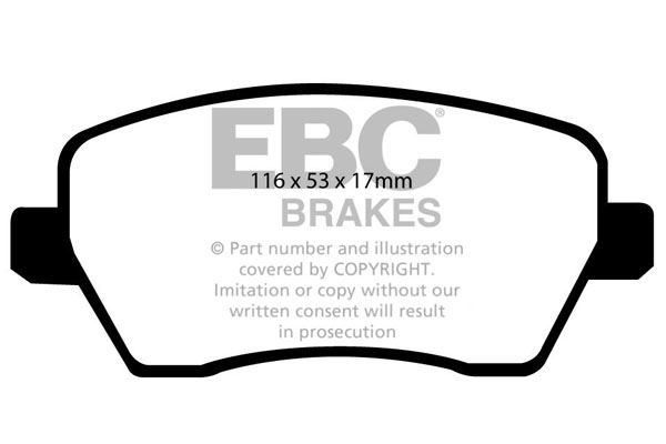 plăcuțe de frână ebc, ultimax oe , punte faţă, dp1903 plăcuțe de frână ebc, ultimax oe , punte faţă, dp1903