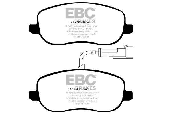 plăcuțe de frână ebc, ultimax oe , punte faţă, dp1906 plăcuțe de frână ebc, ultimax oe , punte faţă, dp1906
