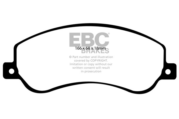 plăcuțe de frână ebc, ultimax oe , punte faţă, dp1917 plăcuțe de frână ebc, ultimax oe , punte faţă, dp1917