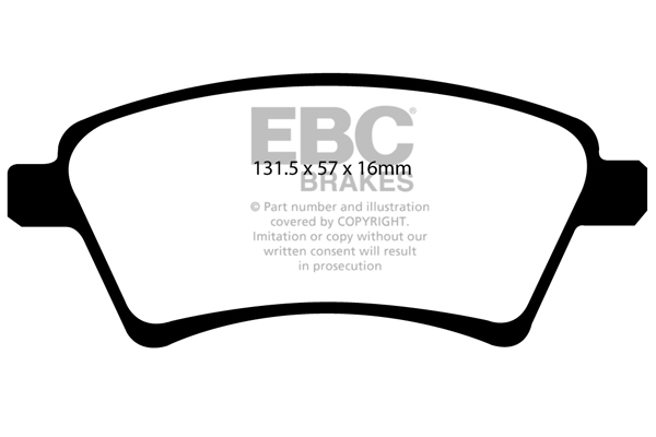 plăcuțe de frână ebc, ultimax oe , punte faţă, dp1925 plăcuțe de frână ebc, ultimax oe , punte faţă, dp1925