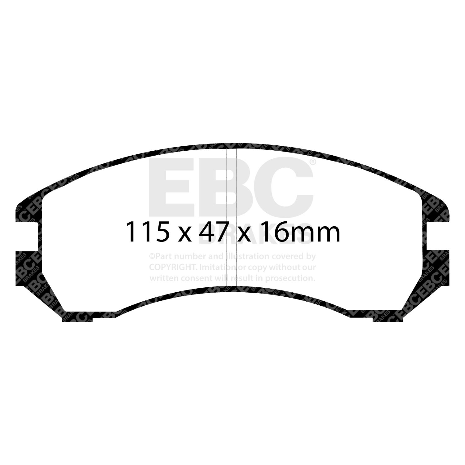 plăcuțe de frână ebc, ultimax oe , punte faţă, dp665 plăcuțe de frână ebc, ultimax oe , punte faţă, dp665