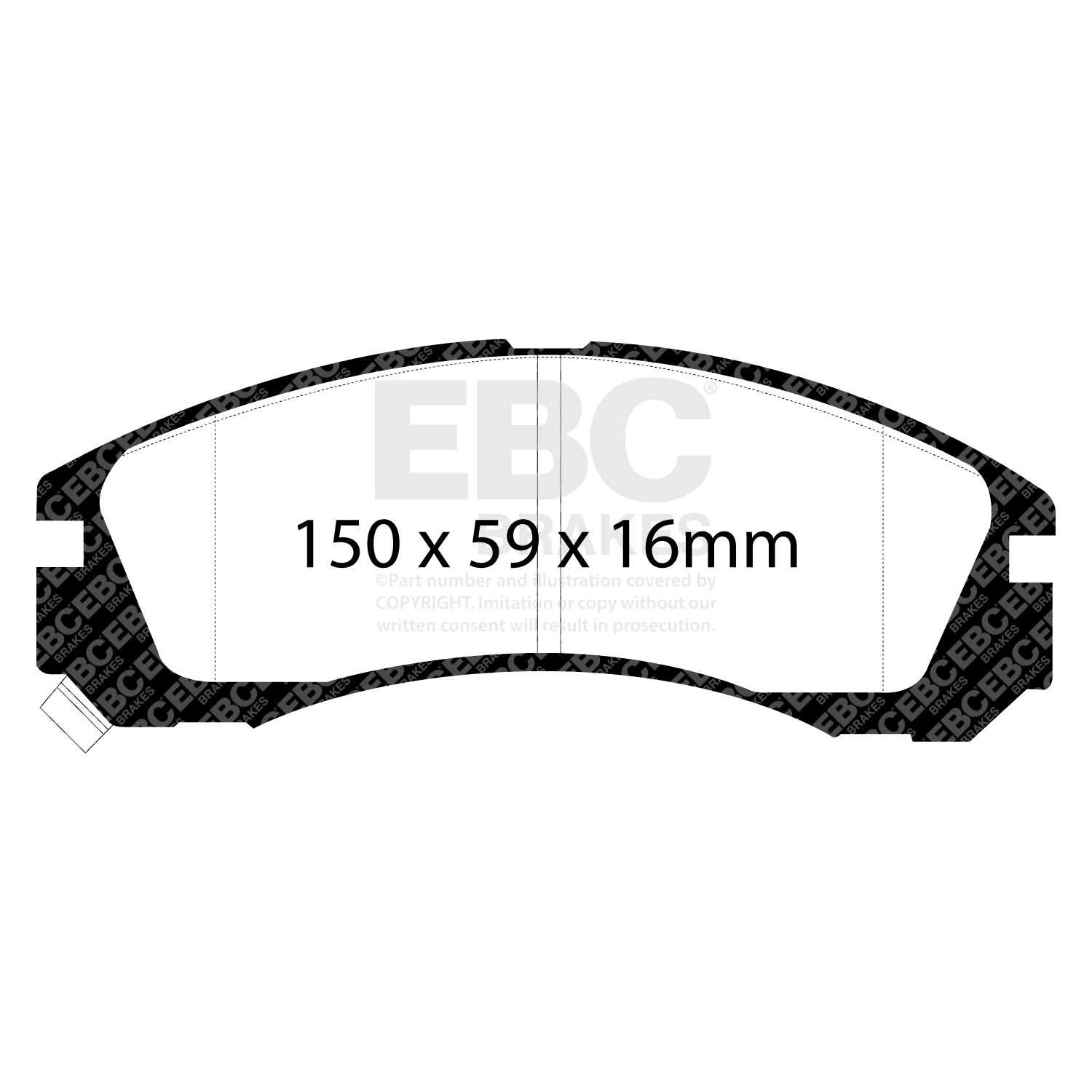 plăcuțe de frână ebc, ultimax oe , punte faţă, dp954 plăcuțe de frână ebc, ultimax oe , punte faţă, dp954