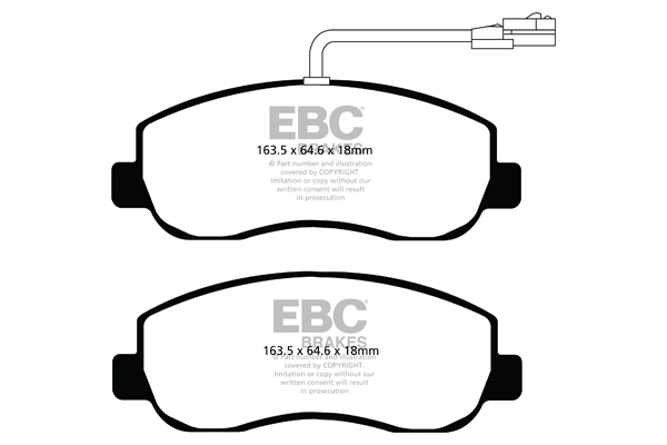 plăcuțe de frână ebc, ultimax oe , punte faţă, dpx2083 plăcuțe de frână ebc, ultimax oe , punte faţă, dpx2083