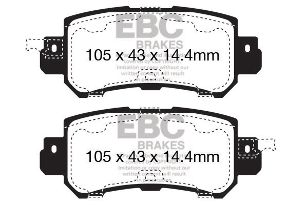 plăcuțe de frână ebc, ultimax oe , punte spate, dpx2135 plăcuțe de frână ebc, ultimax oe , punte spate, dpx2135