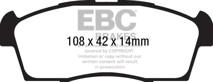 plăcuțe de frână ebc, ultimax oe , punte faţă, dpx2184 plăcuțe de frână ebc, ultimax oe , punte faţă, dpx2184