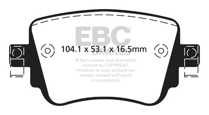 plăcuțe de frână ebc, ultimax oe , punte spate, dpx2201 plăcuțe de frână ebc, ultimax oe , punte spate, dpx2201