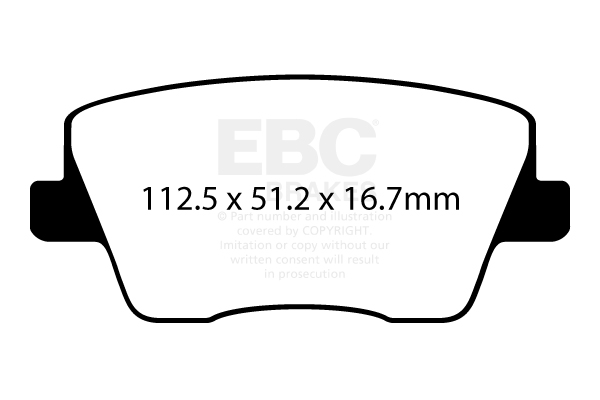 plăcuțe de frână ebc, ultimax oe , punte spate, dpx2344 plăcuțe de frână ebc, ultimax oe , punte spate, dpx2344