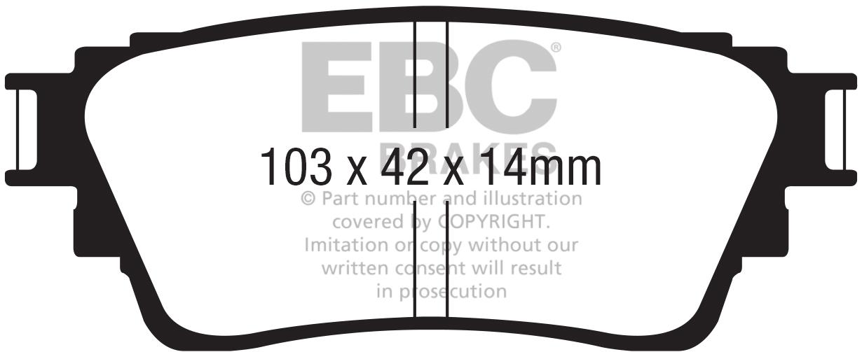 plăcuțe de frână ebc, ultimax oe , punte spate, dpx2376 plăcuțe de frână ebc, ultimax oe , punte spate, dpx2376