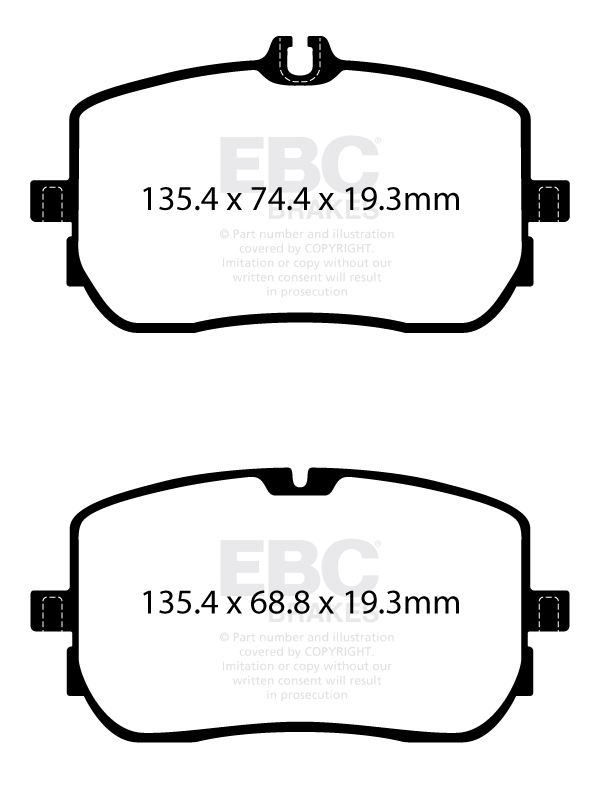 plăcuțe de frână ebc, ultimax oe , punte faţă, dpx2395 plăcuțe de frână ebc, ultimax oe , punte faţă, dpx2395