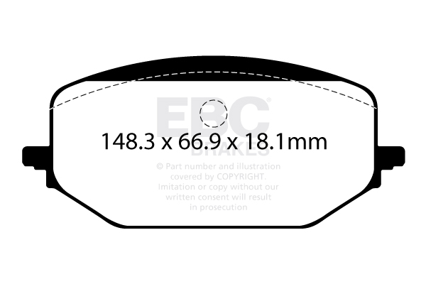 plăcuțe de frână ebc, ultimax oe , punte faţă, dpx2476 plăcuțe de frână ebc, ultimax oe , punte faţă, dpx2476