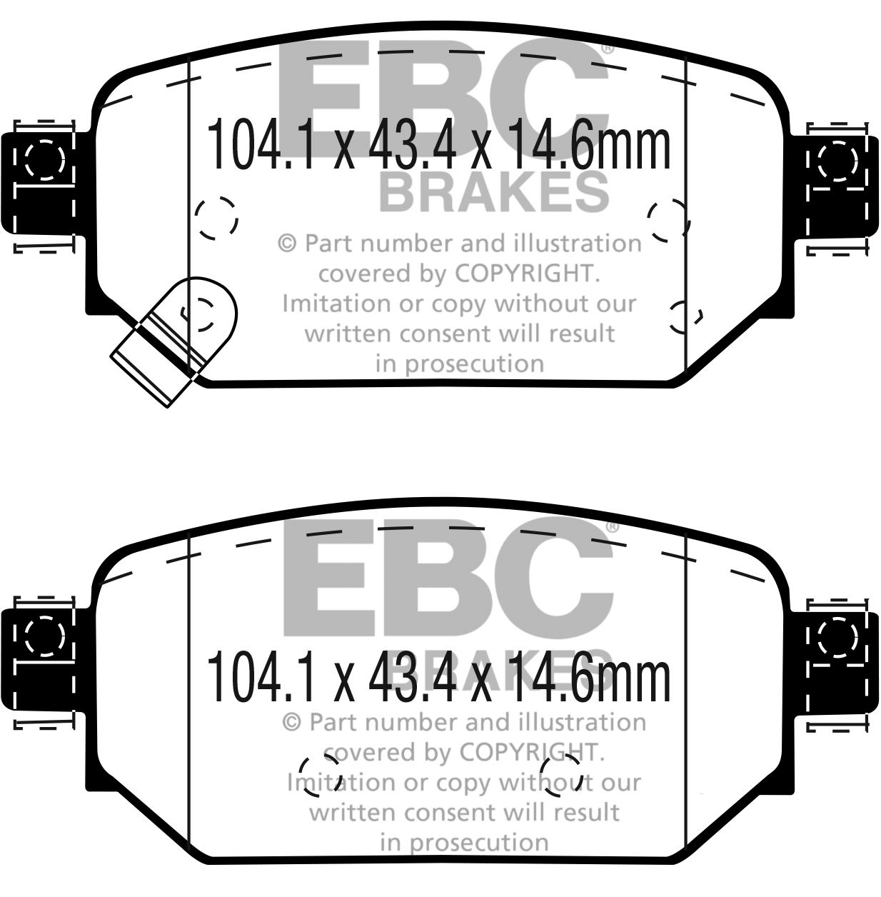 plăcuțe de frână ebc, ultimax oe , punte spate, dpx3081 plăcuțe de frână ebc, ultimax oe , punte spate, dpx3081