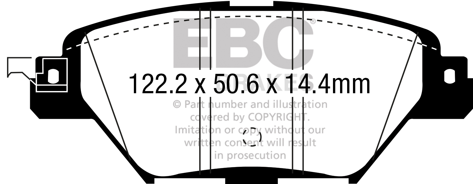 plăcuțe de frână ebc, ultimax oe , punte spate, dpx3083 plăcuțe de frână ebc, ultimax oe , punte spate, dpx3083