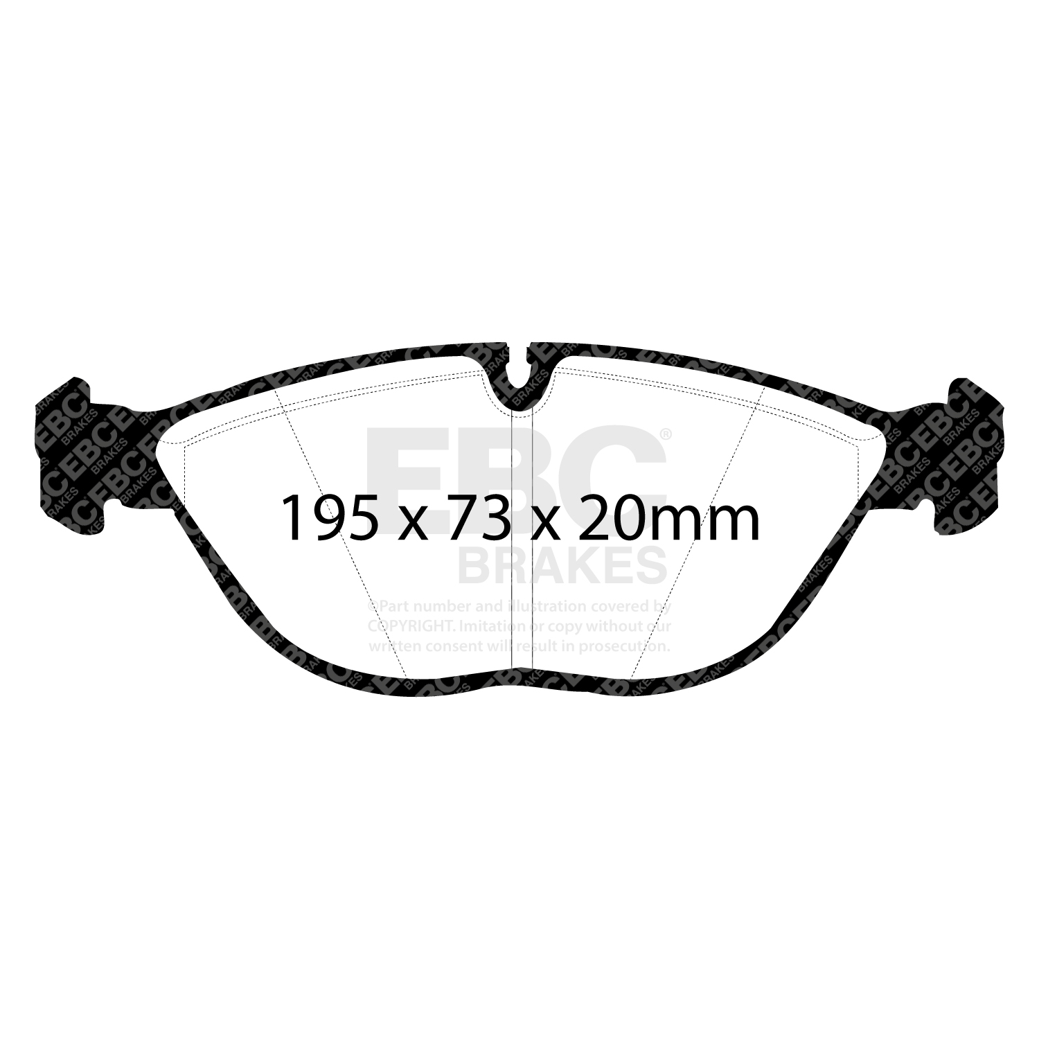 plăcuțe de frână ebc, ultimax oe , punte faţă, dp1035 plăcuțe de frână ebc, ultimax oe , punte faţă, dp1035