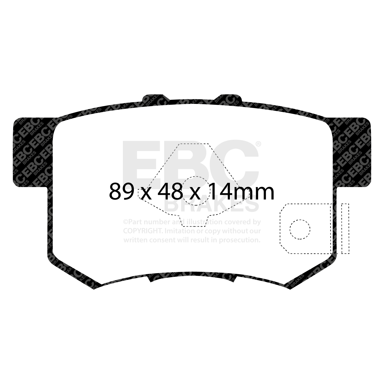 plăcuțe de frână ebc, ultimax oe , punte spate, dp1193 plăcuțe de frână ebc, ultimax oe , punte spate, dp1193