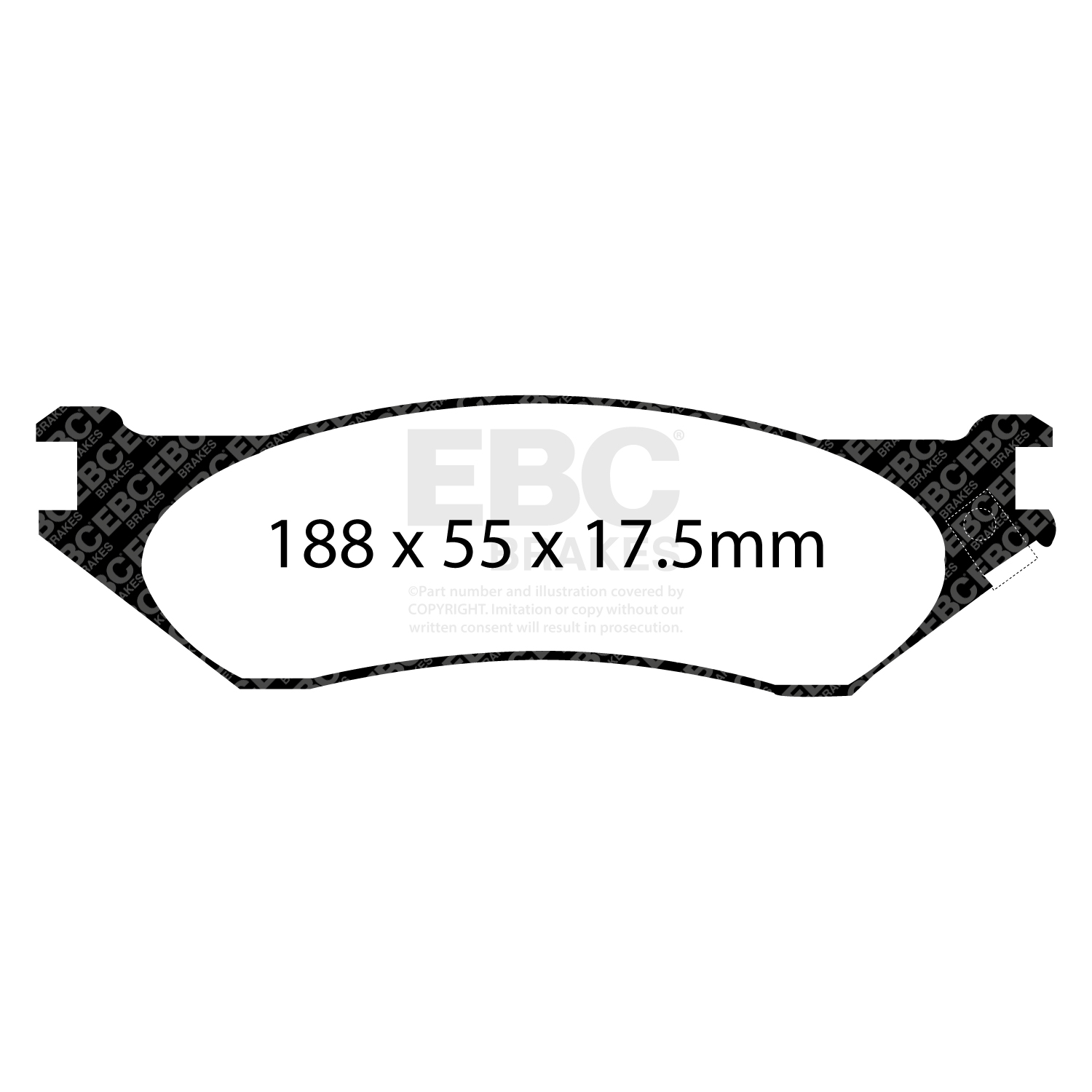 plăcuțe de frână ebc, ultimax oe , punte faţă, dp1267 plăcuțe de frână ebc, ultimax oe , punte faţă, dp1267