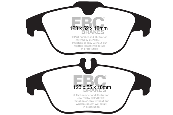 plăcuțe de frână ebc, ultimax oe , punte spate, dp1990 plăcuțe de frână ebc, ultimax oe , punte spate, dp1990